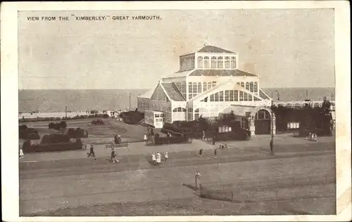 Ak Yarmouth Norfolk England, View from the Kimberley