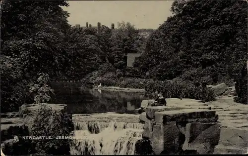 Ak Newcastle upon Tyne Northumberland England, Bach, Kinder