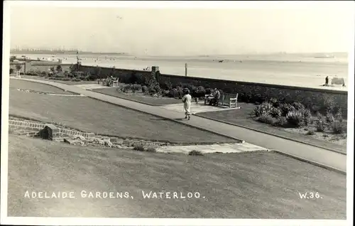 Ak Waterloo Liverpool Merseyside England, Adelaide Gardens