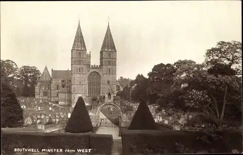 Ak Southwell Nottinghamshire England, Minster from West