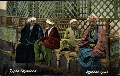 Ak Types Egyptiens, Egyptian Types, ägyptische Tracht