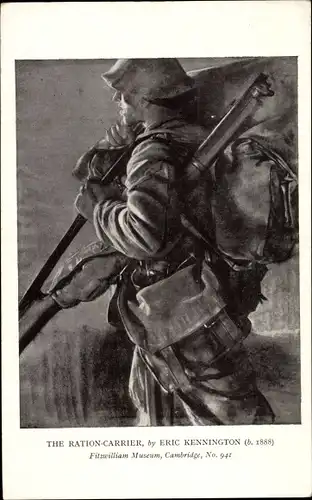 Künstler Ak Kennington, E., The Ration-Carrier, Britischer Soldat