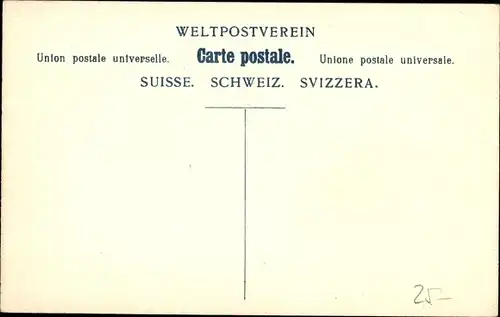 Briefmarken Ak Briefmarkenhaus Paul H. Schulze, Dresden, Trompeterstraße 1, Schweizer Postkutsche