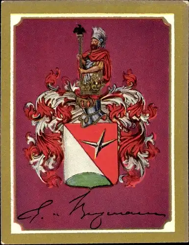 Sammelbild Ruhmreiche deutsche Wappen Nr. 237, Ernst von Bergmann, Chirurg