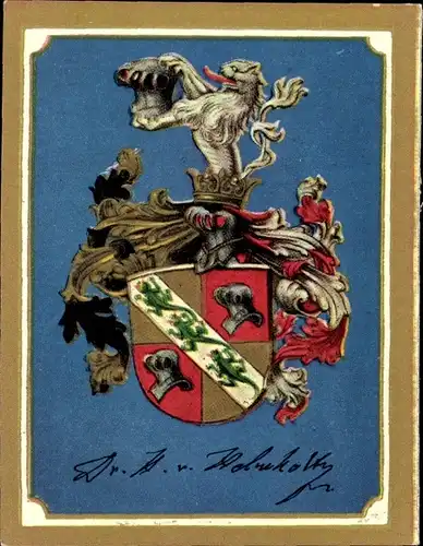 Sammelbild Ruhmreiche deutsche Wappen Nr. 230, Hermann v. Helmholtz, Physiker