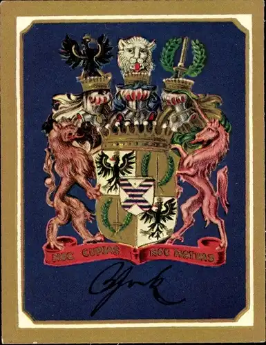 Sammelbild Ruhmreiche deutsche Wappen Nr. 89, Graf York v. Wartenburg, Vorkämpfer gegen Napoleon