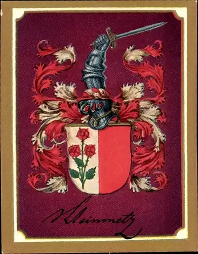 Sammelbild Ruhmreiche deutsche Wappen Nr. 104, Karl Friedrich v. Steinmetz, Feldmarschall