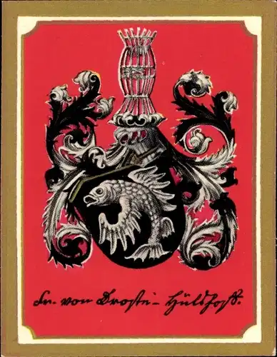 Sammelbild Ruhmreiche deutsche Wappen Nr. 181, Annette Freiherrin Droste zu Hülshoff, Dichterin