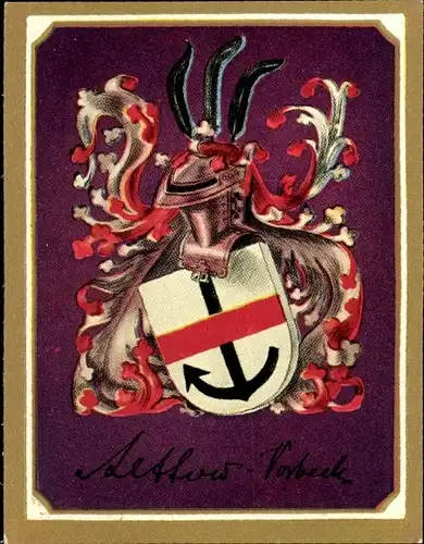Sammelbild Ruhmreiche deutsche Wappen Nr. 149 v. Lettow-Vorbeck, Kommandant der Schutztruppe DOA