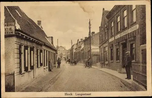 Ak Hoek Zeeland Niederlande, Langestraat