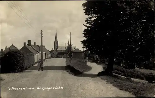 Ak 's-Heerenhoek Zeeland, Dorpsgezicht