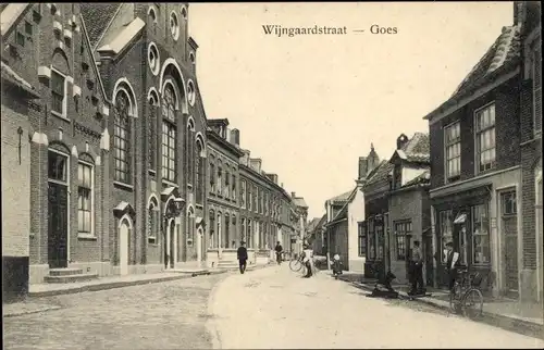 Ak Goes Zeeland Niederlande, Wijngaardstraat