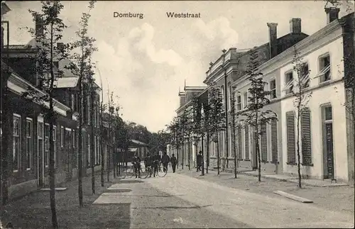 Ak Domburg Veere Zeeland Niederlande, Weststraat