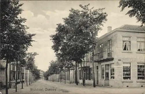 Ak Domburg Veere Zeeland Niederlande, Weststraat