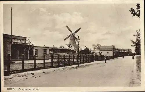 Ak Goes Zeeland Niederlande, Zaagmolenstraat