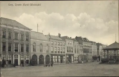 Ak Goes Zeeland Niederlande, Groote Markt