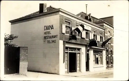 Ak Domburg Veere Zeeland Niederlande, Hotel Diana, Noordstraat A34