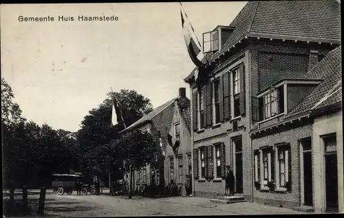 Ak Haamstede Zeeland Niederlande, Gemeentehuis