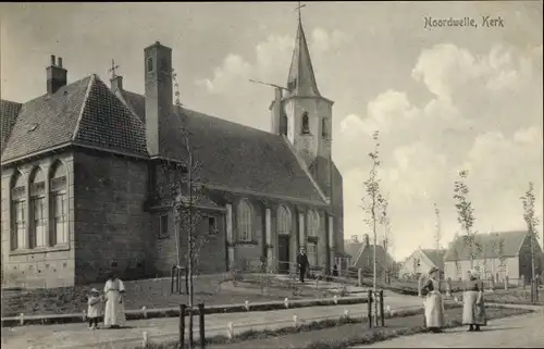 Ak Noordwelle Schouwen Duiveland Zeeland Niederlande, Kerk
