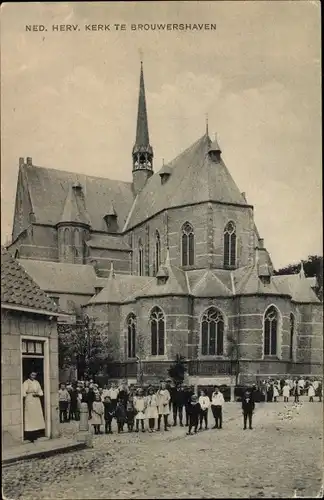 Ak Brouwershaven Zeeland, Ned. Herv. Kerk