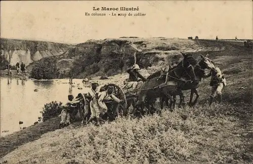 Ak Marokko, En colonne, le coup de collier
