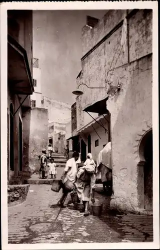 Ak Tanger Marokko, Une Rue de la Casbah