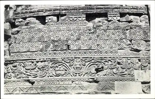 Ak Sarnath Indien, Dhamekh Stupa, Details of carving
