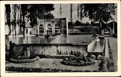 Ak Panchakki Indien, Shrine of Baba Shah Musafir, Gartenanlage, Teich