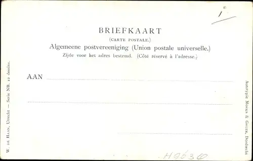 Künstler Ak Gerstenhauer, J. G., Domburg, niederländische Trachten