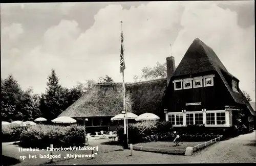 Ak Bunnik Utrecht Niederlande, Theehuis - Pannekoekenbakkerij op het langoed Rhijnauwen