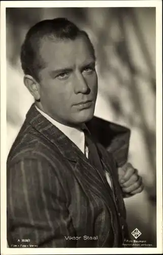 Ak Schauspieler Viktor Staal, Portrait
