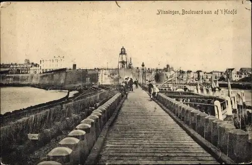 Ak Vlissingen Zeeland Niederlande, Boulevard van af 't Hoofd