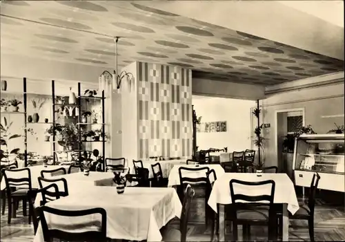 Ak Wildenthal Eibenstock im Erzgebirge, Konsum Hotel Am Auersberg, Speisesaal