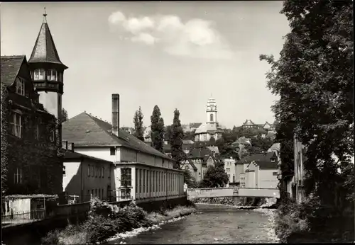 Ak Aue im Erzgebirge Sachsen, Teilansicht, Kirche