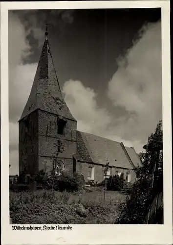 Ak Neuende Wilhelmshaven an der Nordsee, Kirche