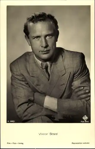 Ak Schauspieler Viktor Staal, Portrait