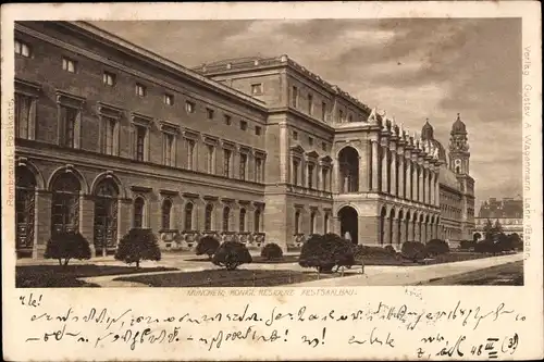 Ak München, Königl. Residenz, Festsaalbau