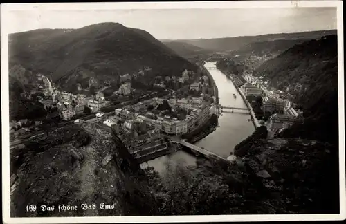 Ak Bad Ems an der Lahn, Panorama