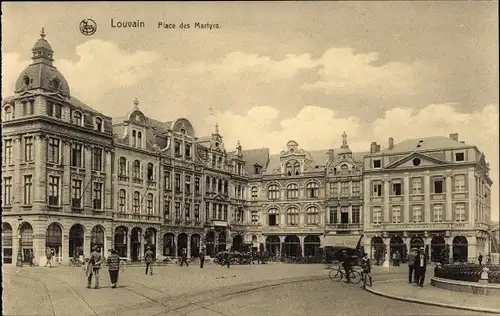 Ak Louvain Leuven Flämisch Brabant, Place des Martyrs