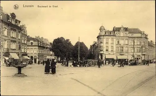 Ak Louvain Leuven Flämisch Brabant, Boulevard de Diest