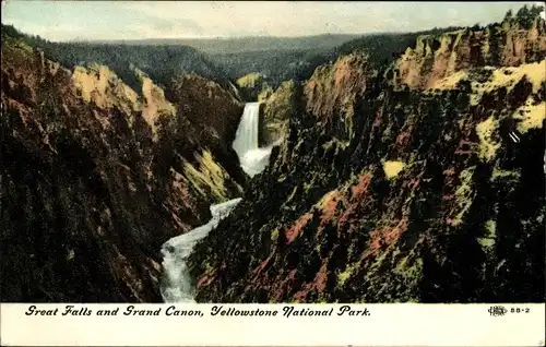 Ak Wyoming USA, Yellowstone National Park, Great Falls and Grand Canon
