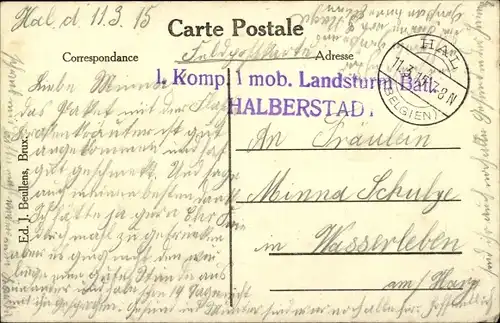 Ak Waterloo Wallonisch Brabant, La Belle Alliance