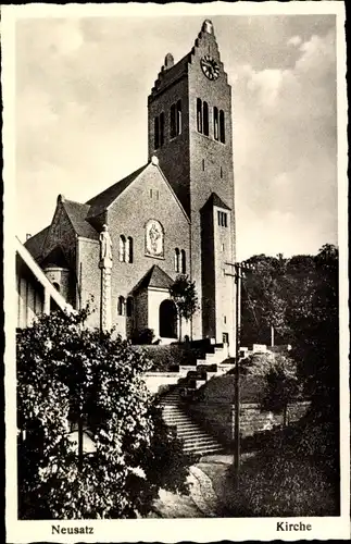 Ak Neusatz Bühl in Baden, Kirche