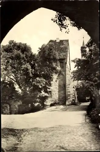 Ak Querfurt im Saalekreis, Blick in den Burghof