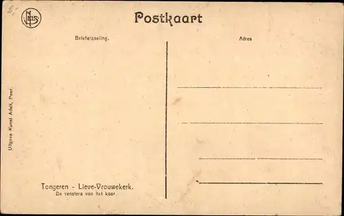 Ak Tongres Tongeren Flandern Limburg, Lieve Vrouwekerk