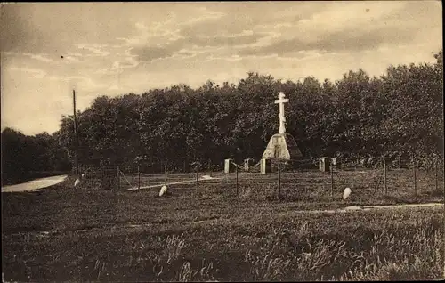 Ak Bergen Nordholland Niederlande, Russisch gedenkteeken, Gedenkstein