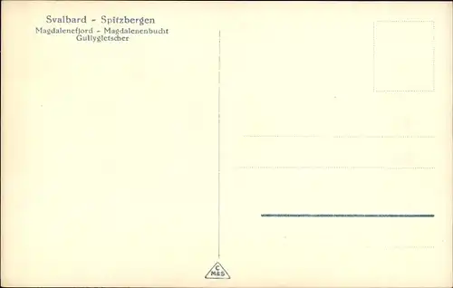 Ak Spitsbergen Spitzbergen Norwegen, Magdalenenbucht, Gullygletscher