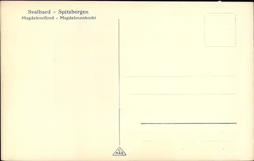 Ak Spitsbergen Spitzbergen Norwegen, HSDG Dampfer in der Magdalenenbay