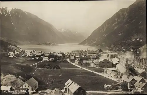 Ak Odda Norwegen, Hotel Hardanger, Panorama