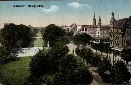 Ak Düsseldorf am Rhein, Königsallee